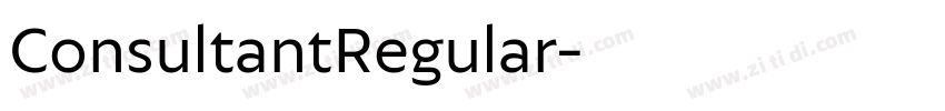 ConsultantRegular字体转换