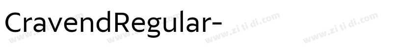 CravendRegular字体转换 CravendRegular字体转换