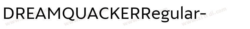 DREAMQUACKERRegular字体转换