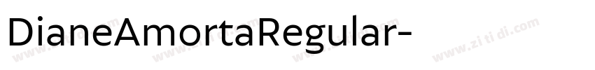 DianeAmortaRegular字体转换