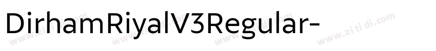 DirhamRiyalV3Regular字体转换