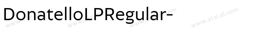 DonatelloLPRegular字体转换