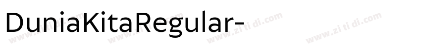 DuniaKitaRegular字体转换