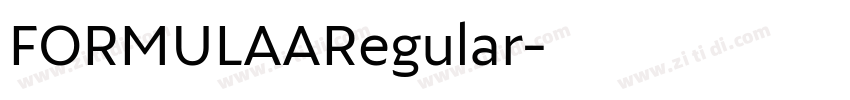 FORMULAARegular字体转换