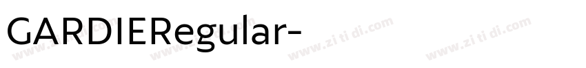 GARDIERegular字体转换