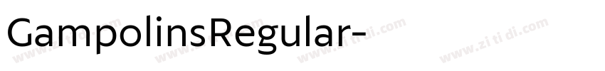 GampolinsRegular字体转换