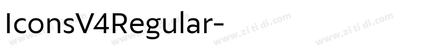IconsV4Regular字体转换