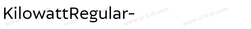 KilowattRegular字体转换