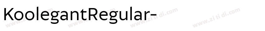KoolegantRegular字体转换