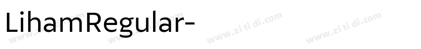LihamRegular字体转换