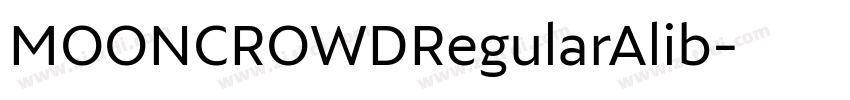 MOONCROWDRegularAlib字体转换 MOONCROWDRegularAlib字体转换