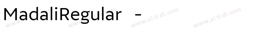 MadaliRegular◆字体转换