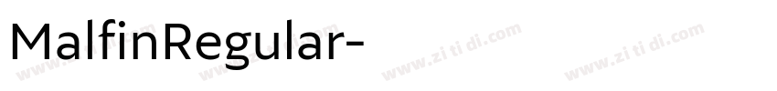 MalfinRegular字体转换
