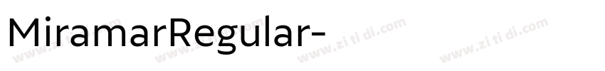 MiramarRegular字体转换