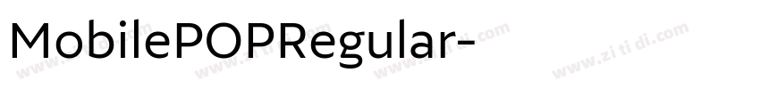 MobilePOPRegular字体转换