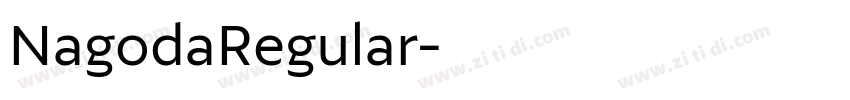 NagodaRegular字体转换