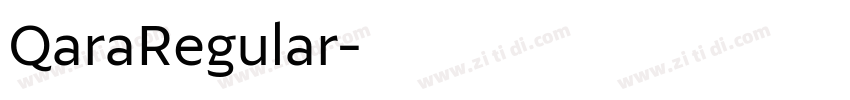 QaraRegular字体转换