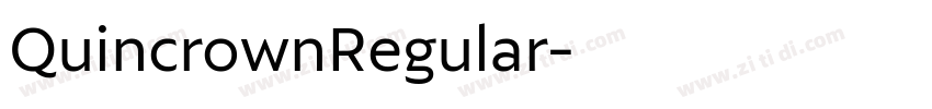QuincrownRegular字体转换