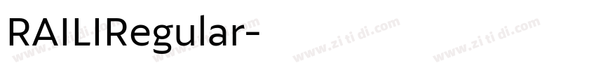 RAILIRegular字体转换