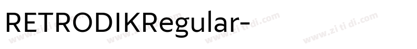 RETRODIKRegular字体转换 RETRODIKRegular字体转换