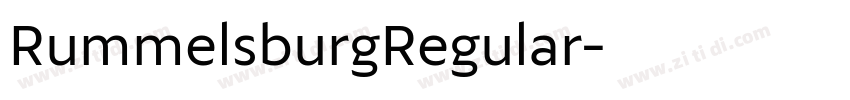 RummelsburgRegular字体转换