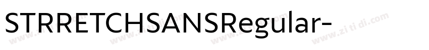 STRRETCHSANSRegular字体转换