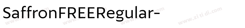 SaffronFREERegular字体转换 SaffronFREERegular字体转换