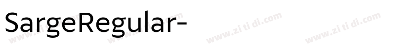 SargeRegular字体转换 SargeRegular字体转换
