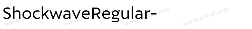 ShockwaveRegular字体转换