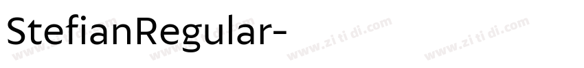 StefianRegular字体转换