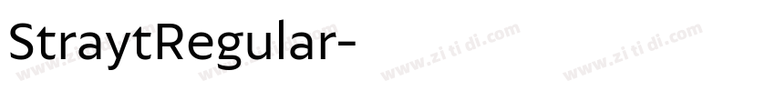 StraytRegular字体转换