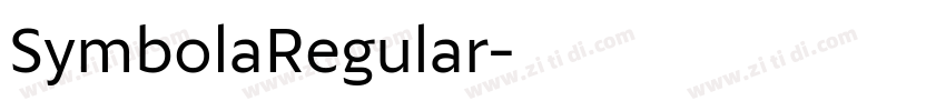 SymbolaRegular字体转换