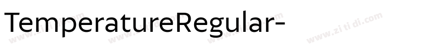 TemperatureRegular字体转换