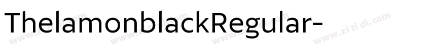 ThelamonblackRegular字体转换