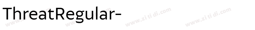 ThreatRegular字体转换