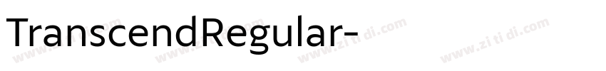 TranscendRegular字体转换
