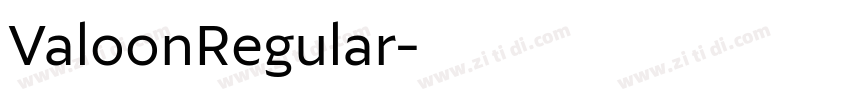 ValoonRegular字体转换