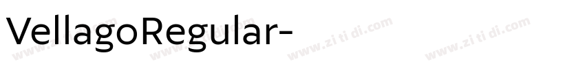 VellagoRegular字体转换