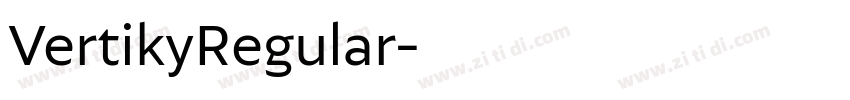 VertikyRegular字体转换