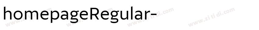 homepageRegular字体转换