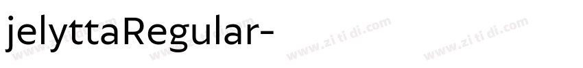 jelyttaRegular字体转换