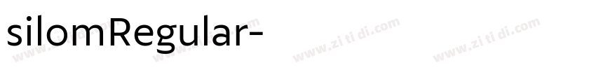 silomRegular字体转换