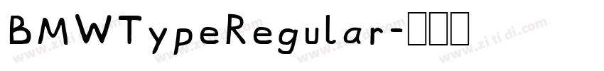 BMWTypeRegular字体转换
