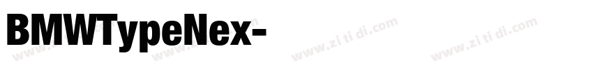 BMWTypeNex字体转换