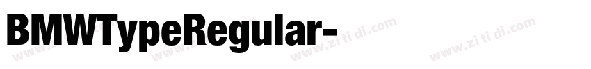 BMWTypeRegular字体转换