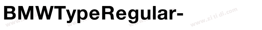 BMWTypeRegular字体转换