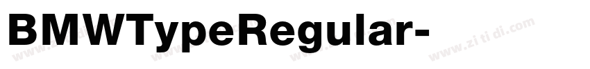 BMWTypeRegular字体转换