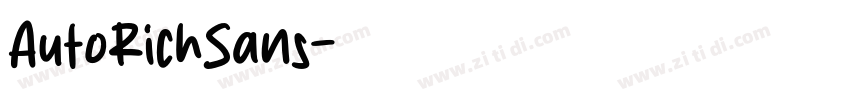 AutoRichSans字体转换
