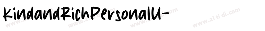 KindandRichPersonalU字体转换