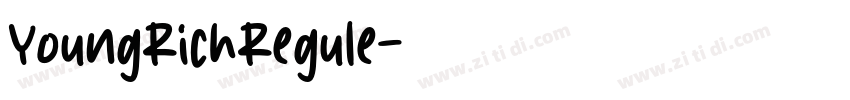 YoungRichRegule字体转换